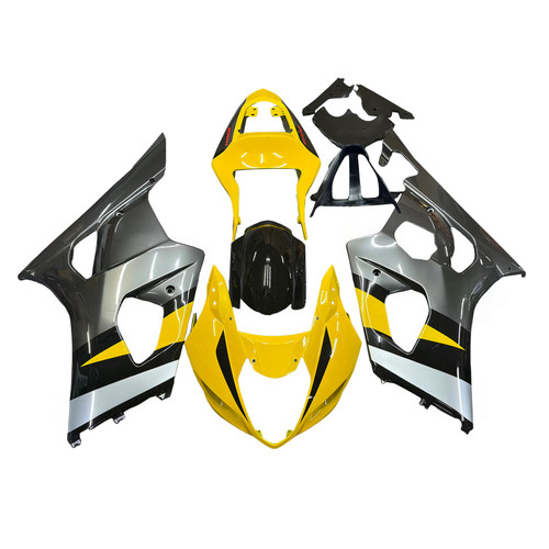 Amotopart Fairings Suzuki GSXR 1000  Yellow & Black GSXR Racing (2003-2004)
