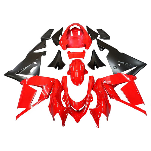 Amotopart Fairings Kawasaki ZX10R Red and Black Ninja Racing (2004-2005)