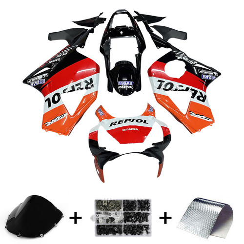 Amotopart Fairings Honda CBR 954 RR Black Repsol Honda Racing (2002-2003)