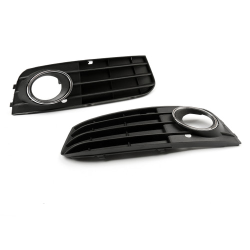 2Pcs Front Fog Light Grill Grille Cover Audi A4 B8 A4L (20092011