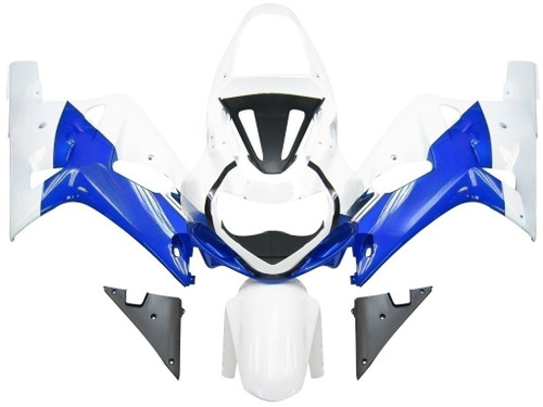 Amotopart Fairings Suzuki GSXR 750 White Blue Jordan GSXR Racing  (2001-2003)