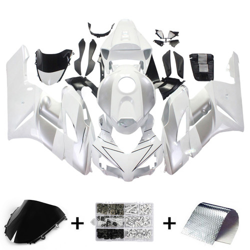 Amotopart Fairings 2004 2005 Honda CBR1000RR White Silver Repsol Racing
