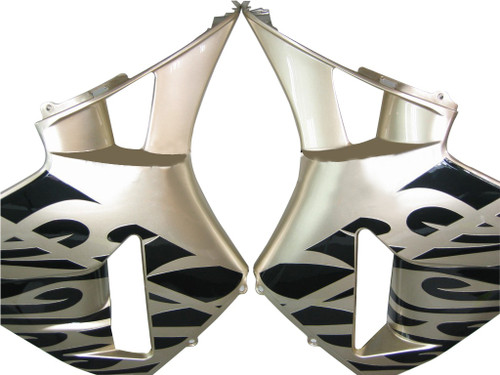 Amotopart Fairings Honda CBR 600 RR Gold & Black Tribal Tatoo Racing (2005-2006)