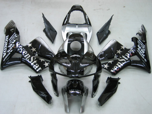 Fairings Honda CBR 600 RR Black & Silver SevenStars Racing (2005-2006)