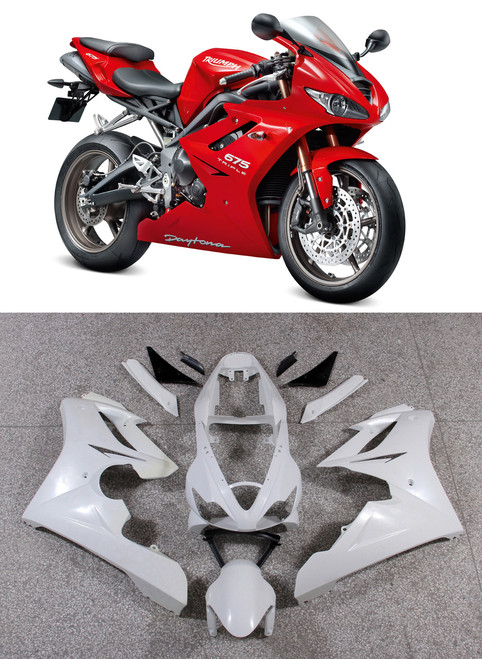 Amotopart Fairings Triumph Daytona 675 White Blue 675 Racing