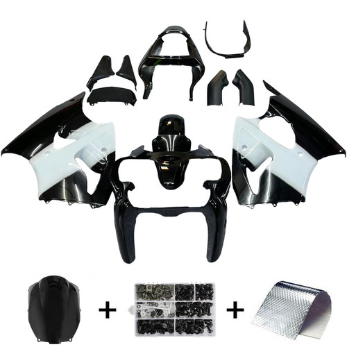 Amotopart Fairings Plastics Kawasaki ZX6R 636 00-02 ZZR600 05-08 Black West Racing