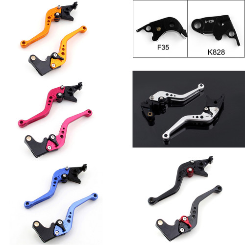 Shorty Adjustable Brake Clutch Levers Kawasaki ZX636R ZX6RR 2005-2006