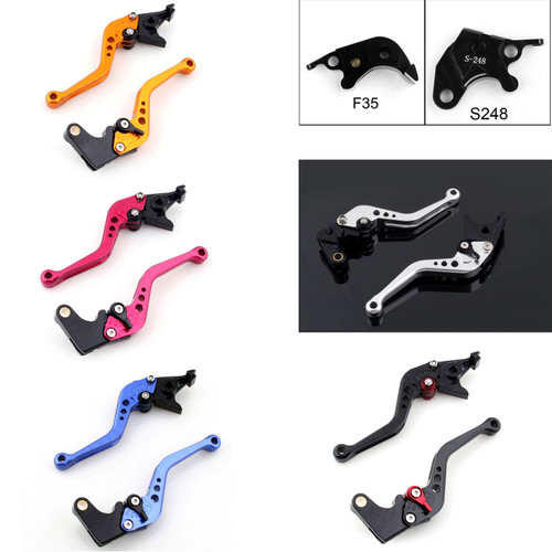 Shorty Adjustable Brake Clutch Levers Suzuki GSXR600 2004-2005