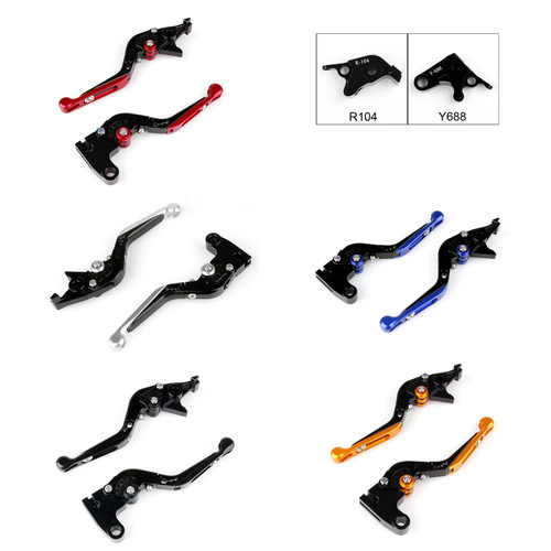 Staff Length Adjustable Brake Clutch Levers Yamaha R6S EUROPE VERSION 2006-2007 (R-104/Y-688)