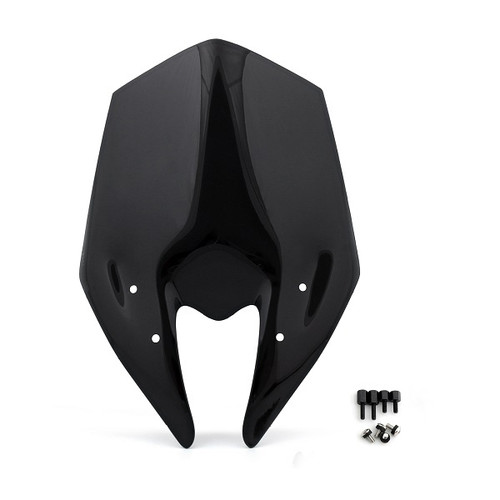 Windshield WindScreen Double Bubble Kawasaki Z800 (2013-2015) Black