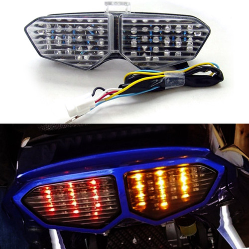 Bright2wheels Integrated LED Tail Light With Turn Signals For Yamaha YZF-R6 2006-2007 – Smoked Lens - View #3