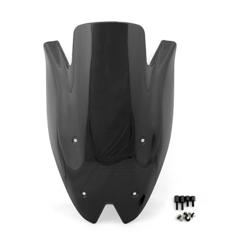 Windshield WindScreen Double Bubble for Kawasaki Z1000 2010-2013, Black