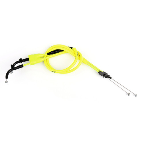 Throttle Cable Push Pull Wire Line Gas Yamaha YZF R6 YZF-R6 (06-16), Neon Yellow