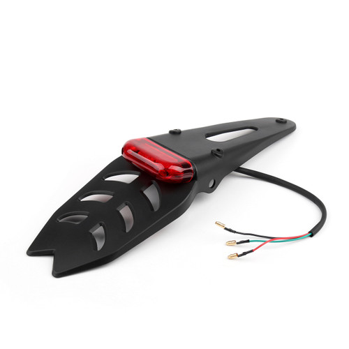 Rear Dirt Endure Bike LED Fender Tail Brake Turn License Plate Light, Red