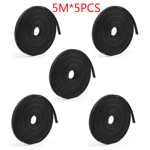 Mad Hornets 5PCS 5m Timing Belt Open Rubber 2GT 6mm Pulley 3D Printer CNC