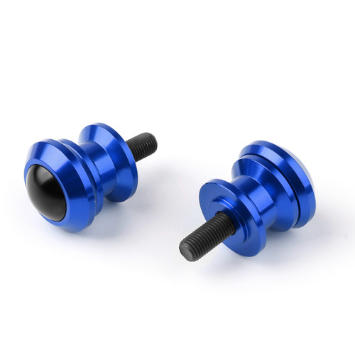 10mm Billet Swingarm Spools Sliders Universal For Kawasaki Ninja 250R 1000 ZX 6R ZX10R Blue