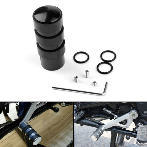 Heel/Toe Gear Shift Peg Extension Enlarge Pad For BMW G310 GS/R R1200GS ADV Black