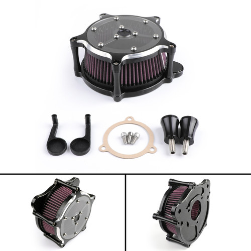 Air Cleaner intake filter For Harley Touring Street Glide,road king electra glide road glide Dyna FXDLS Softail Touring Trike Glass