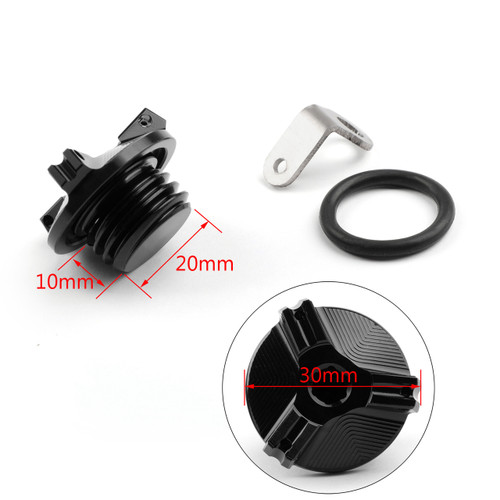 M20 Engine Oil Filler Plug Fill Cap Screw For Honda CRF150R CR125R CRF250R CRF450R CR500R CB300F CBR250RR CBR300R CB400SF Black