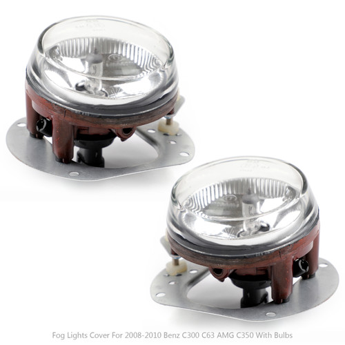 2 PCS Bumper Fog Front Light Lamp W/Bulb For Mercedes C300 C350 CL550 CL600, CL63 CL65 SL63 SL65  SLK55 AMG