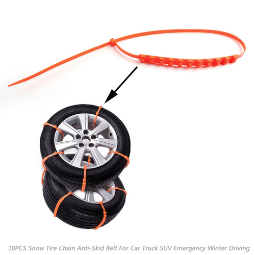 20PCS Snow Tire Chain Anti-Skid Belt For Car Truck SUV Emergency Winter Driving