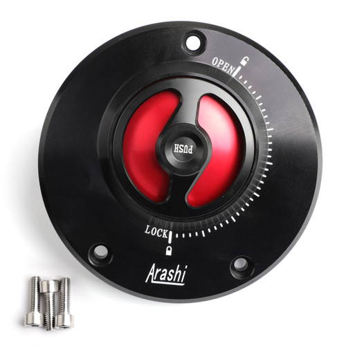 CNC Keyless Fuel Gas Tank Cap For Kawasaki ZX-6R ER-6F/6N Ninja