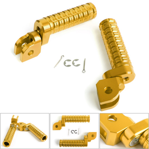 CNC Front Foot Pegs For CB125R CB250R CB300R 2018 CBR250RR 17-18 CB1100 13-14 CB1300 03-10 VFR1200X 12-13 Gold