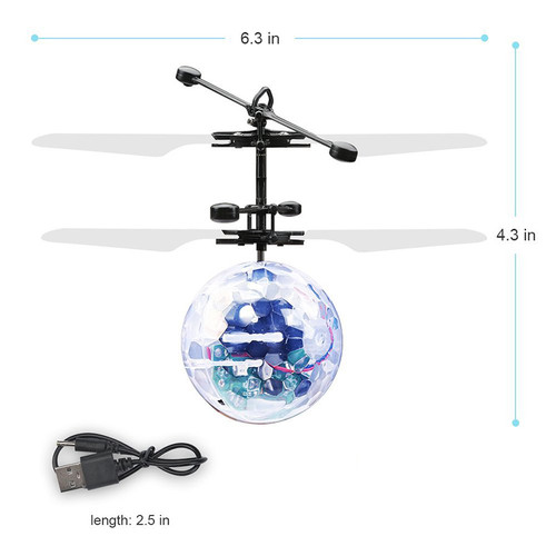 RC Flying Ball RC Drone Helicopter Ball Built-in Disco Music With Shinning LED