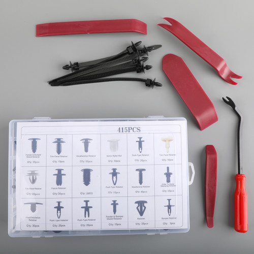 446PCS Fender Door Hood Bumper Trim Clips Body Retainer Assortment&Removal Tool 446PCS Fender Door Hood Bumper Trim Clips Body Retainer Assortment&Removal Tool
