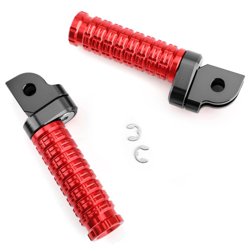 Front Footpegs For Yamaha MT-03 MT/FZ07 MT/FZ09 MT/FZ10 FZ8 FZ1 Tracer900 Red