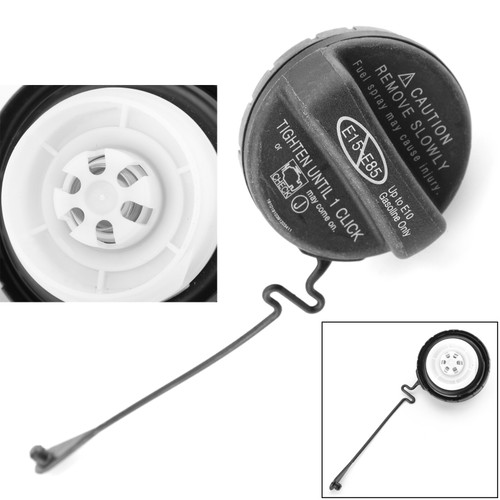 Fuel Tank Gas Cap Lid Tether Threaded Style 77300-06040 For TOYOTA CAMRY RAV4 06-12 Black