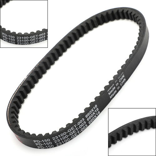 Drive Belt For Honda Metropolitan 02-09 CHF50 02-09 CHF50P 02-05 CHF50A CHF50PA 2004 CHF50PS 04-05 CHF50S 04-05 DIO Z4 SKX50S AF63 Black