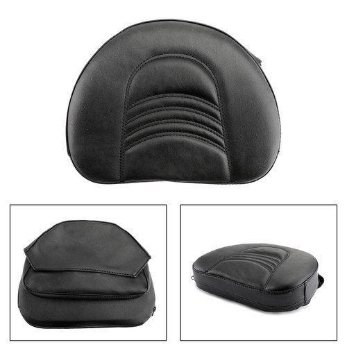 Driver Backrest Cushion Pad For Touring Models Road King Street Glide Road Glide Electra Glide 97-17 Black