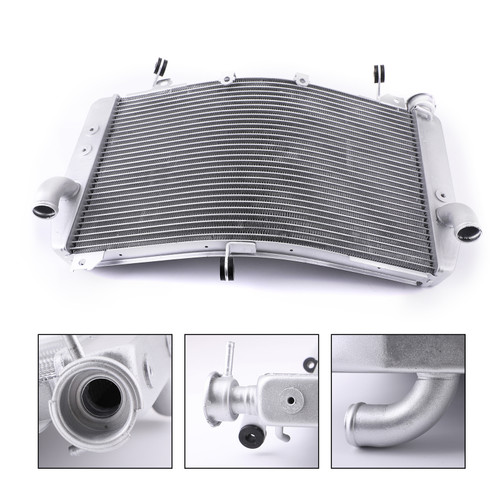 Aluminum Cooler Cooling Radiator For Yamaha YZF R1 YZF R1M 15-24 YZF R1S 16-24 Silver