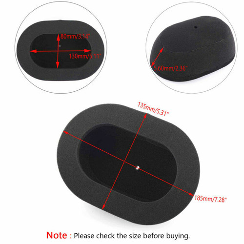 Air Filter Cleaner For Yamaha TTR250 99-96 RAID 94-96 TT-R 95-04 TT350S 86 TTR350T 87 WR250 WR250R 07-17 WR250 WR250X 07-12/14/16-17 Black