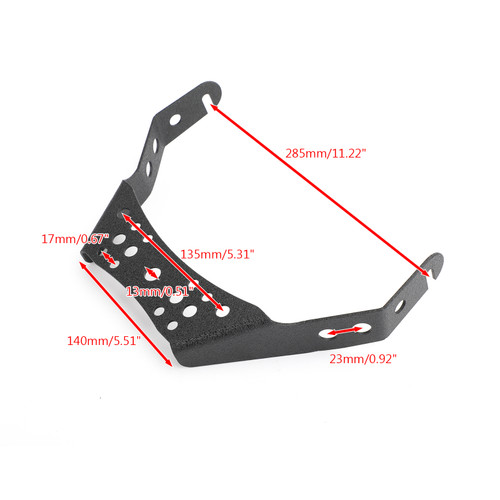 Universal ATV 10" Light Handlebar Bracket Mount for Honda TRX450R Yamaha YFZ450 Black