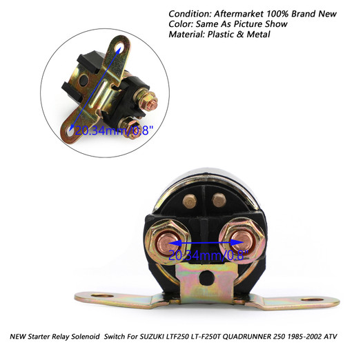 Starter Relay Solenoid Ignition Switch Key For SUZUKI LT-F4WDX KING QUAD ATV 91-98 LTF230 LT-F230 QUADRUNNER ATV NEW 86-87