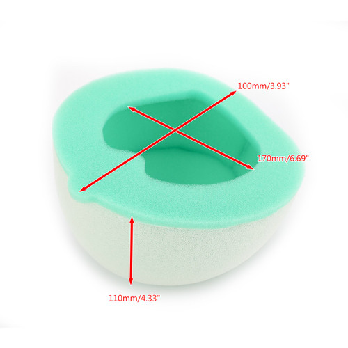 Air Filter Cleaner RMZ250L RMZ450L Element Replacement For Suzuki RMZ250 07-17 RMZ250L RMZ450L 14 RMZ450 05-14 RMZ450Z 08 RMZ450Z 07 Green