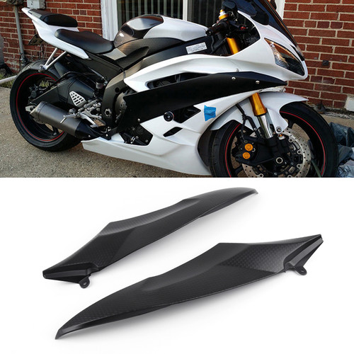 Tank Side Fairing Panel Gas Tank Cover For Yamaha 2006 2007 YZF R6 2006-2007 Black