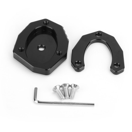 Side Stand Kickstand Pad Extension Plate For KAWASAKI Z900RS CAFE 18-19 Versys 1000 17-18 Black