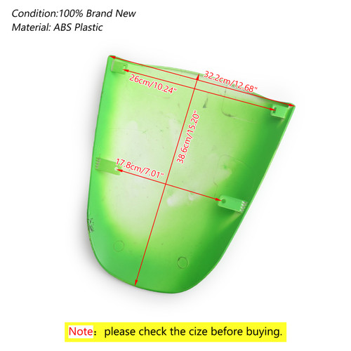 ABS Rear Seat Fairing Cover Cowl For Kawasaki Ninja ZX12R 2000-2005 Green