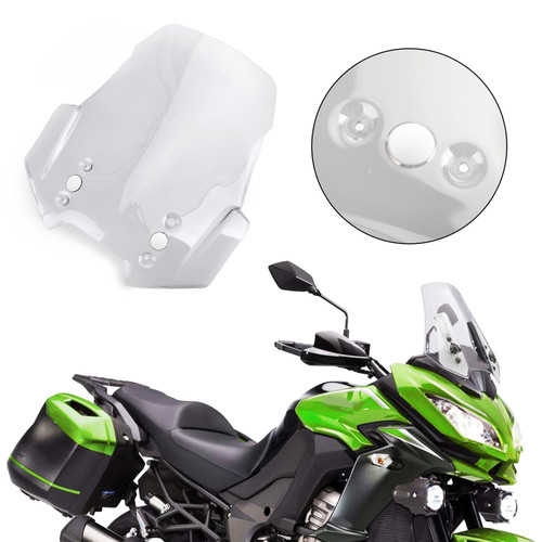 Windscreen Windshield For Kawasaki Versys 1000 KLZ 1000 model 15-18 Versys 650 KLE 650 model 15-19 Gray