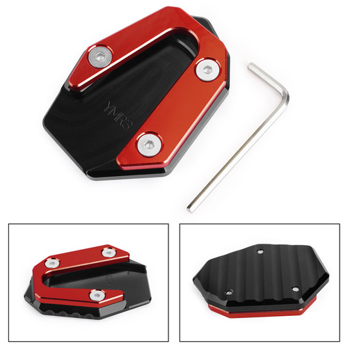 Side Stand Kickstand Enlarger Plate For YAMAHA YZF R25 R3 MT-25 MT-03 2014-2017 Red