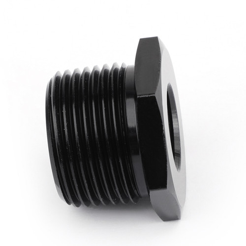 5/8-24 To 3/4 Npt Threaded Oil Filter Adapter Anodized Connector Black