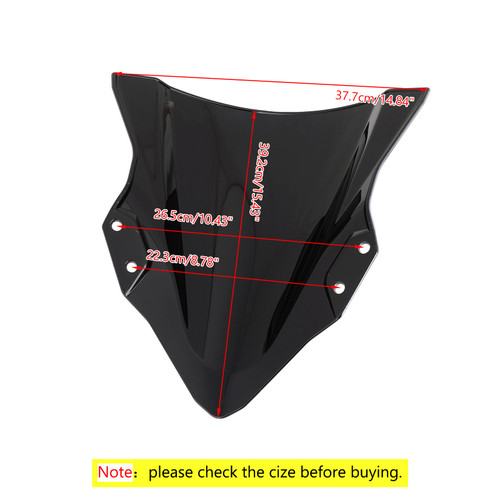 Windshield Windscreen Fit For Kawasaki Ninja 400 18-24 Chrome