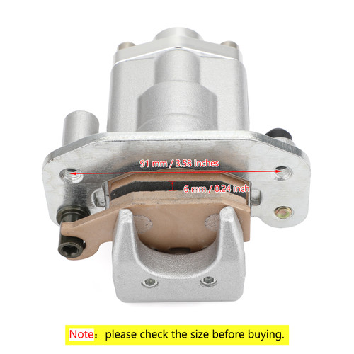 Rear Brake Caliper For YAMAHA ATV RAPTOR 700 06-10 700R 11-12 Silver