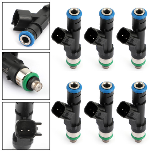 6Pcs Fuel Injectors For Dakota 04-10 Durango 04-09 Nitro 07-11 Ram 1500 04-12 Black