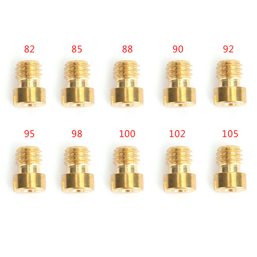 10 Sizes Round Head Main Jet Kit 82-105 for Motorcycle Scooter Carburetor PZ19