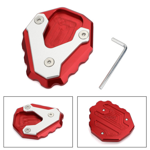 Kickstand Side Stand Extension Pad For HONDA CB500X 2019 Red