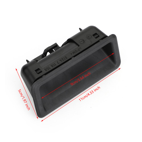 Boot Tailgate Handle Trunk Handle Release Switch 51247118158 for BMW E82 E88 E90 E90 E91 E92 E93 E60 E61 E84 E70 E71 128i 135i 325i 325xi 328i Black